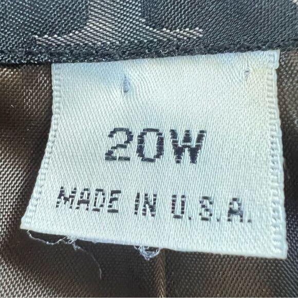 VTG Requirements Mocha Textured Multicolor Tweed Academia Blazer Jacket SZ 20W - Picture 12 of 15